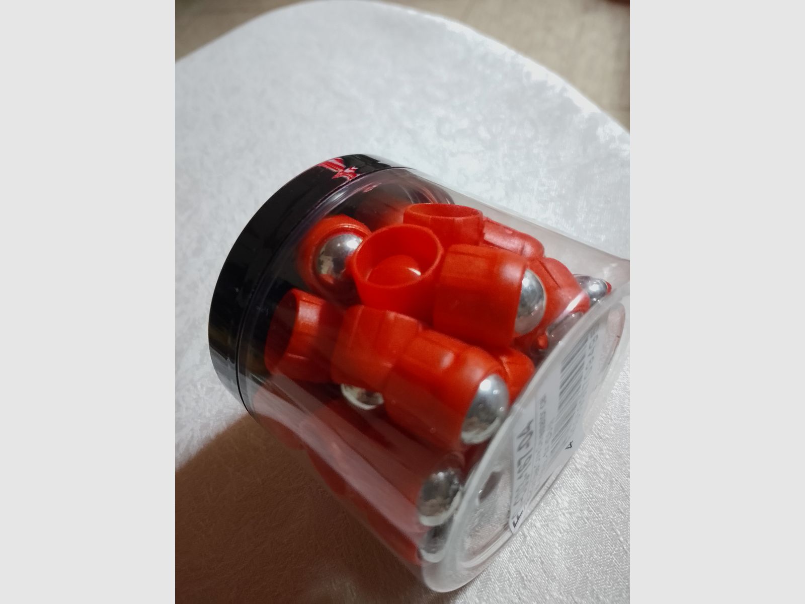 Kulki stalowe z czerwonym plastikowym ramieniem w kal. 68 amunicja Devastor do pistoletu Razor Gun dla hdr68 hds68 pociski stalowe 40 sztuk nowe