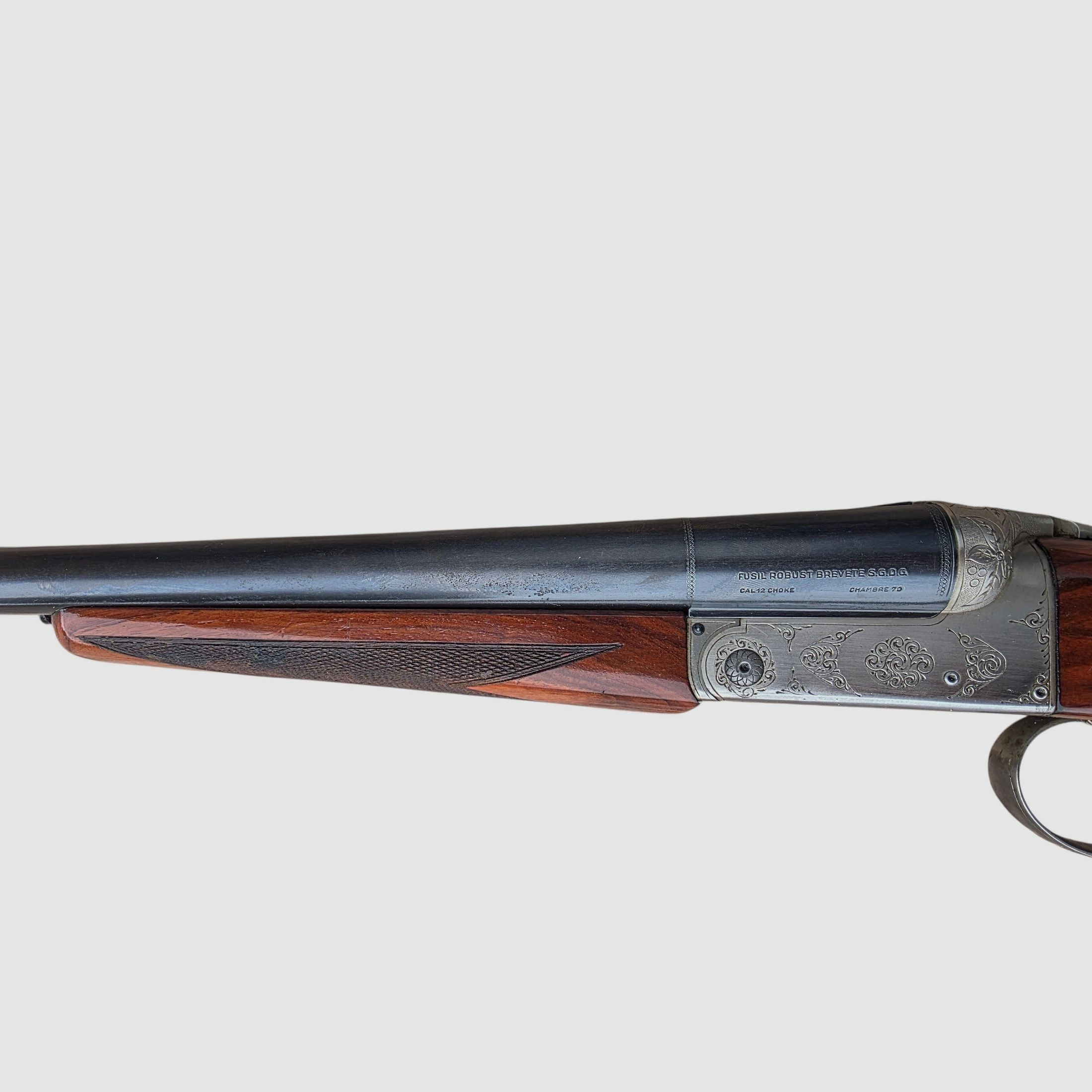 FUSIL JUXTAPOSE MANUFRANCE ROBUST 248 CAL. 12/70 OCCASION, image 4 sur 5