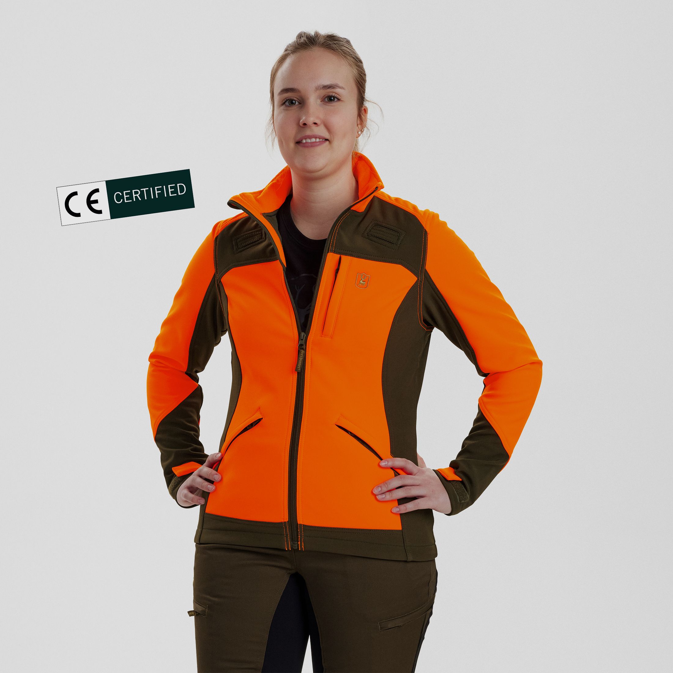 Lady Roja Softshell Jacke - Orange – Kleidergröße Damen: 38