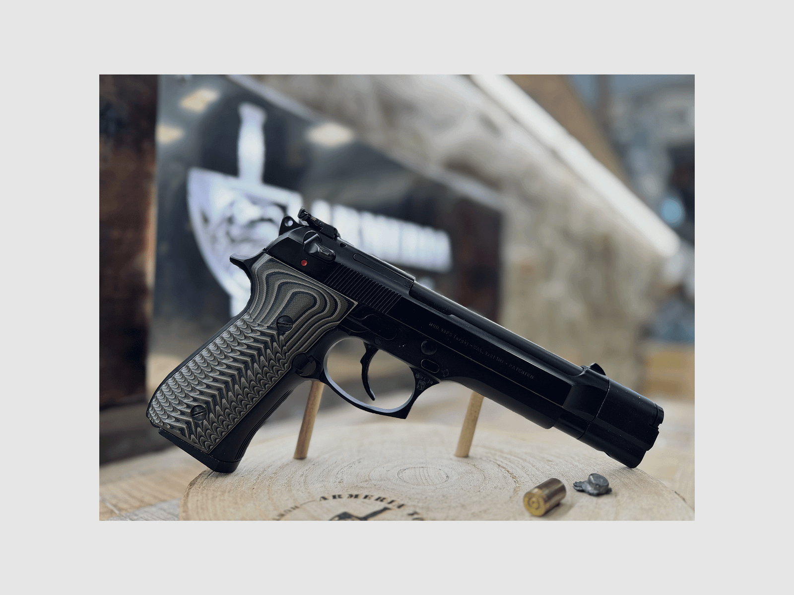 USATO – PISTOLA – BERETTA MOD. 98FS TARGET cal. 9×21, immagine 3 di 5