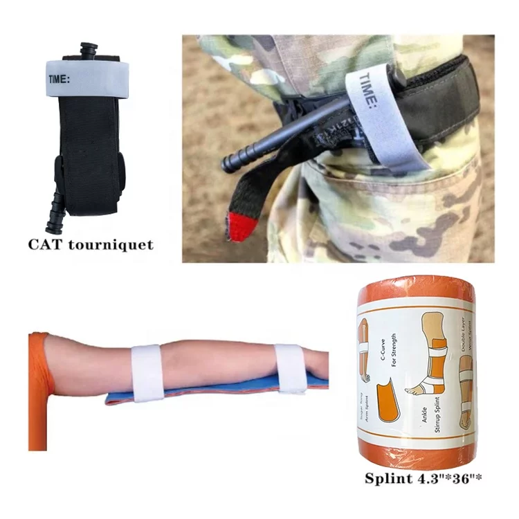 Tactical military first aid kit with 17-piece contents HELBO Depan HEL005 black 02006013, image 6 of 8