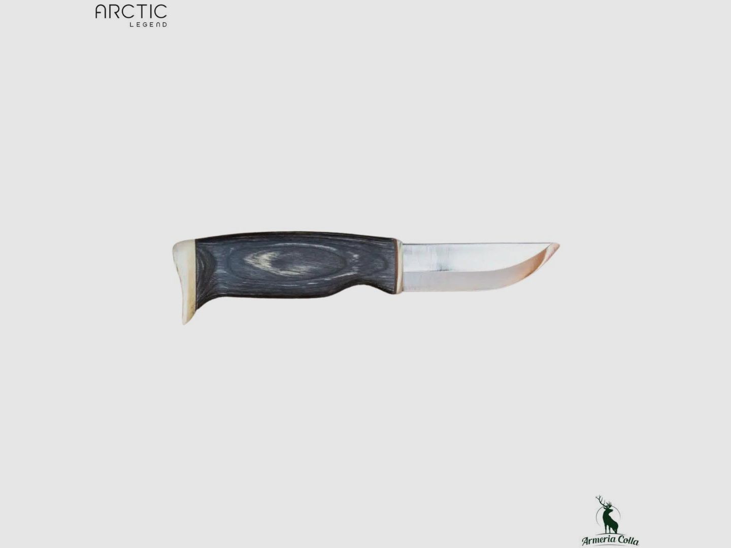 Arctic Legend Nóż mod. Hunter Lama SS 9 cm imp. Czarny Drewno, zdjęcie 1 z 2