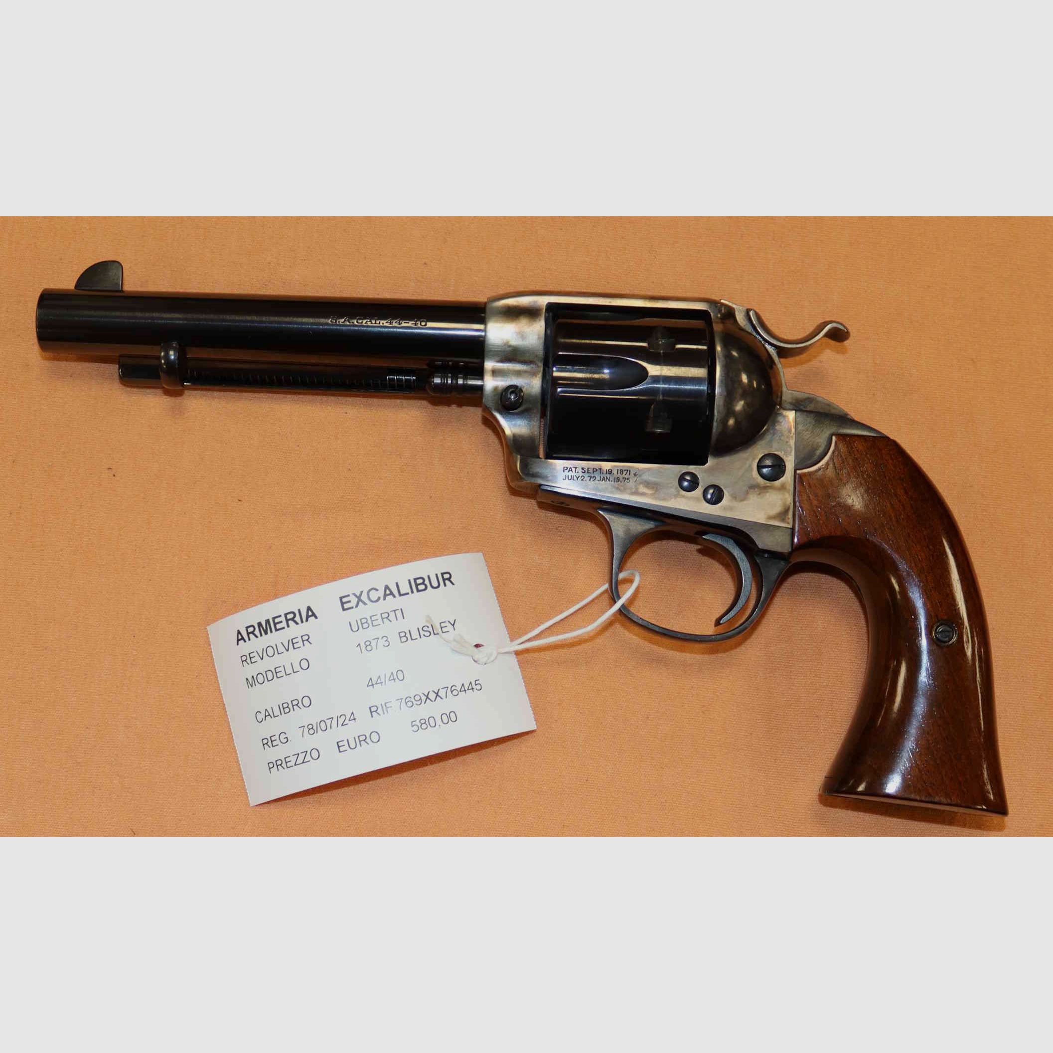 Revólver Uberti Modelo 1873 Bisley Calibre 44/40, imagen 1 de 8