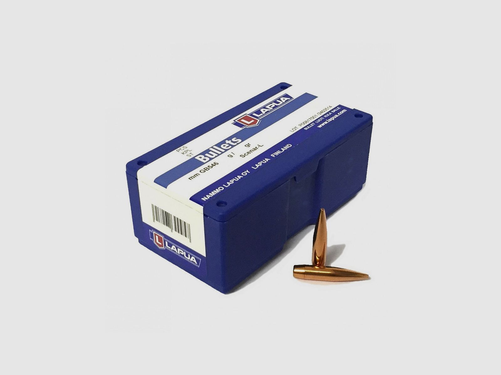 LAPUA GESCHOSSE 7,62mm D166 FMJBT 200GR 100ST, Bild 2 von 2