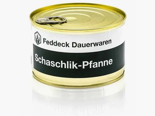 Feddeck Dauerwaren Feddeck Dauerwaren Fertiggericht Dose Schaschlik-Pfanne 400 g
