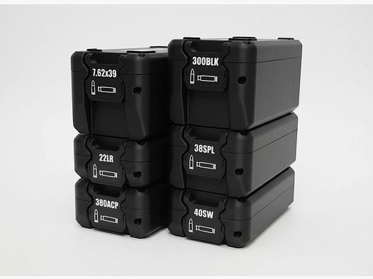 Filamelt ammunition box / 22 LR - .22 LFB / 'Folding / Locking lid' / cartridge box, Ammo Box