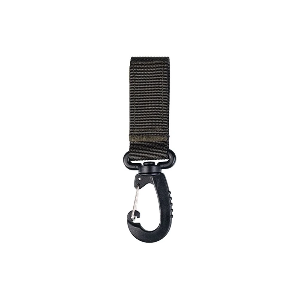 Karabijnhaak voor riem met klittenband, groen Mil-tec 13505001