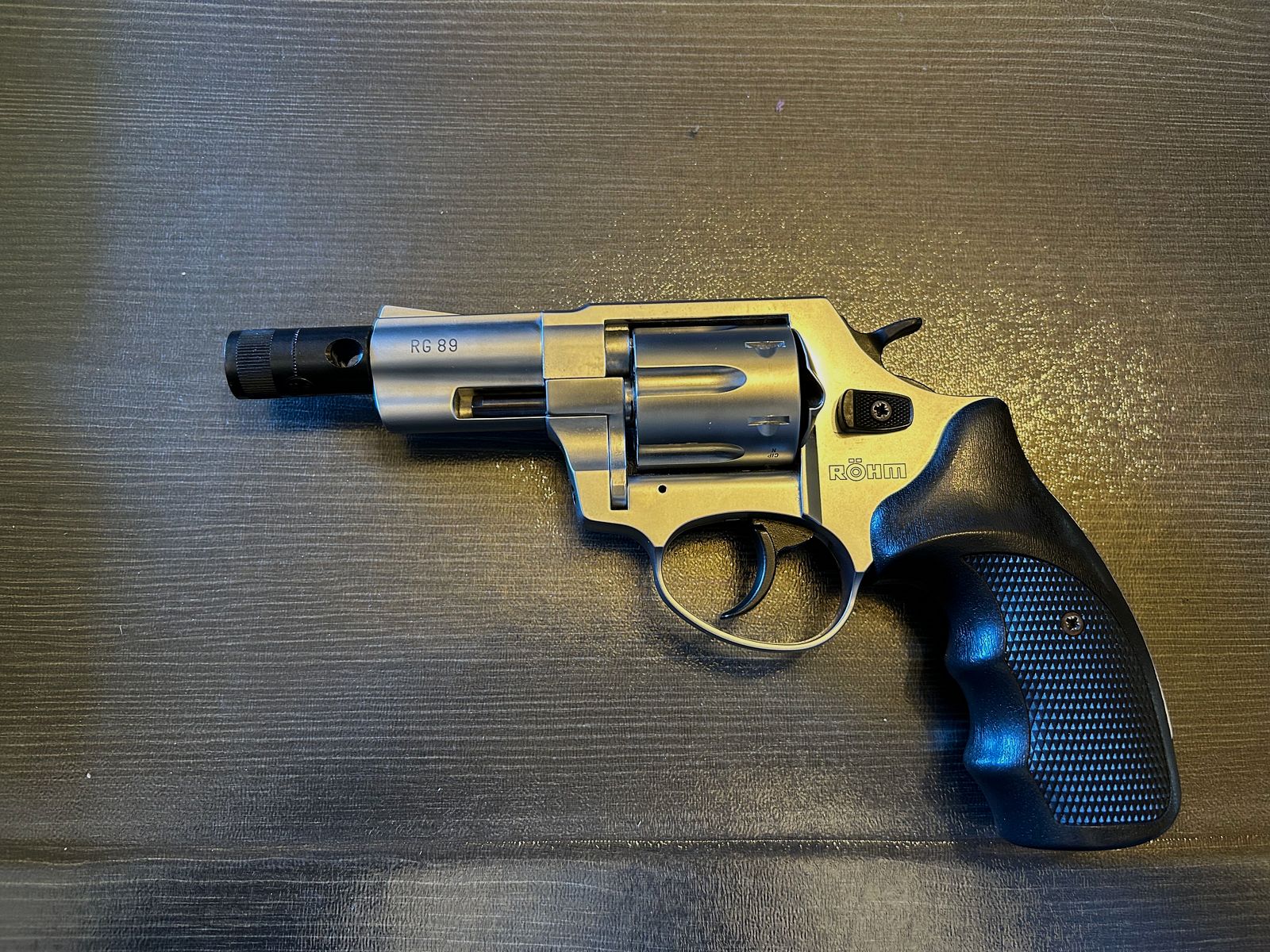 Neu!!! Röhm RG 89 Schreckschuss Revolver Nickel-Chrom 9mm R.K
