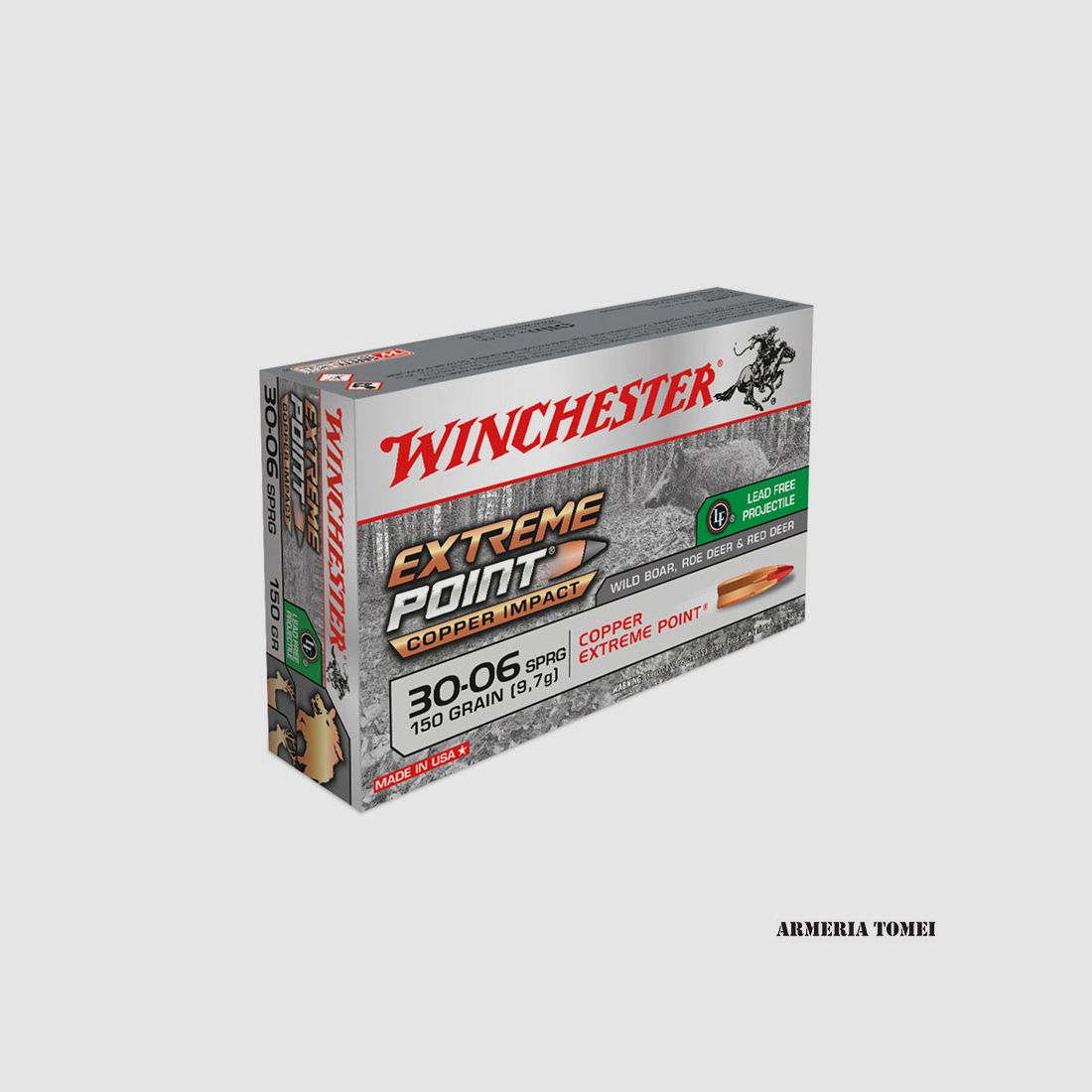 WINCHESTER – 30-06 SPRG EXTREME POINT COPPER IMPACT 150GR, Bild 1 von 2