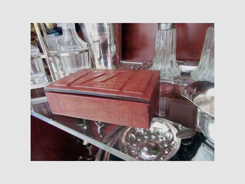 Zigarrenkiste Leder Habanos Zigarre Zigarillo Humidor Vintage