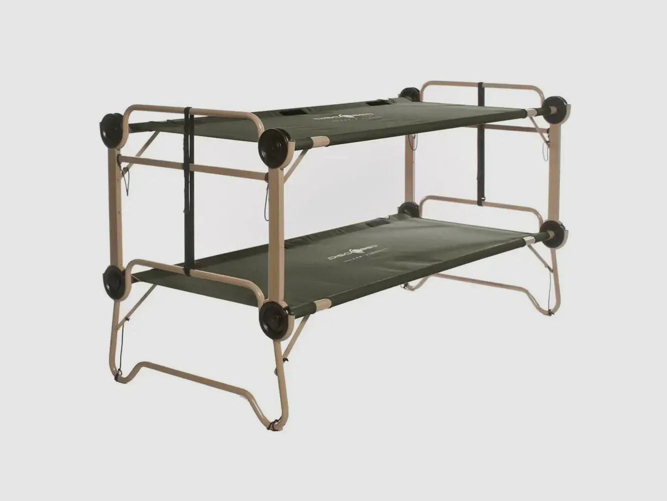 Disc-O-Bed Disc-O-Bed Lit de Camp Arm-O-Bunk avec Poches Latérales Olive