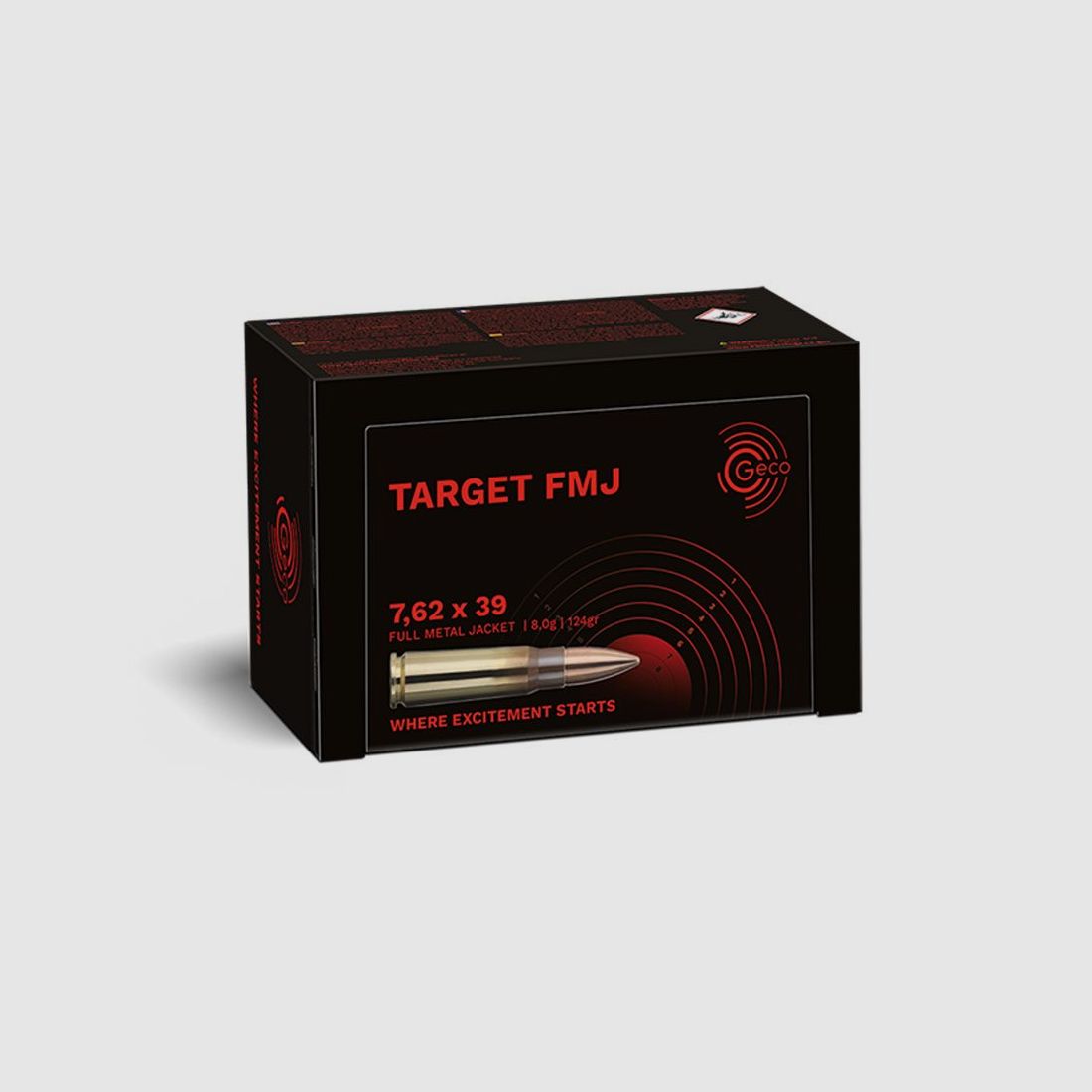 GECO 7,62x39 TARGET FMJ 8,0g / 124gr