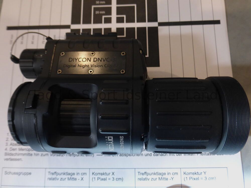 DIYCON dual-use night vision device "Black Mamba" including IR LED illuminator "Predator 2