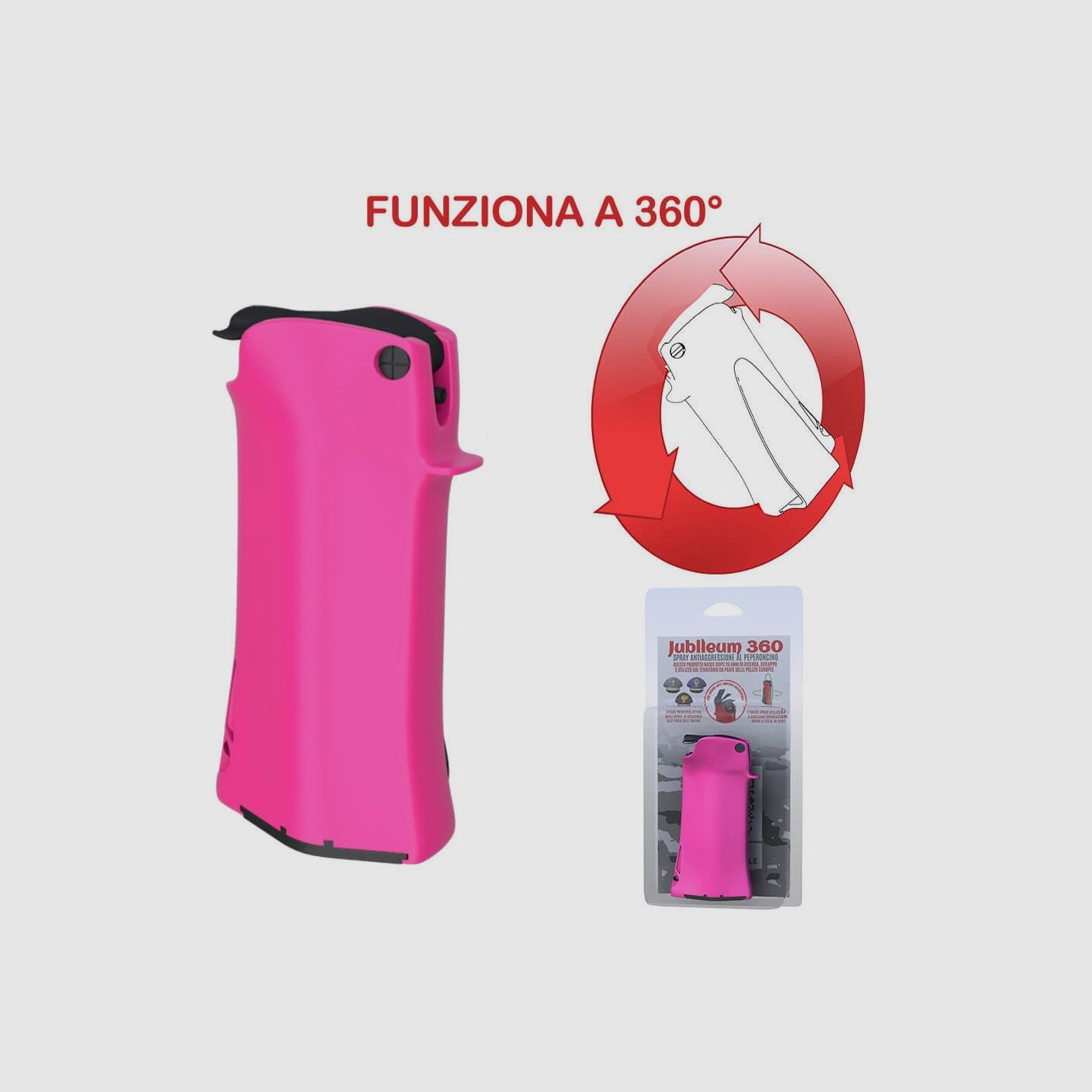 Jubileum 360 Pfefferspray gegen Aggression 20 ml rosa, Bild 2 von 3
