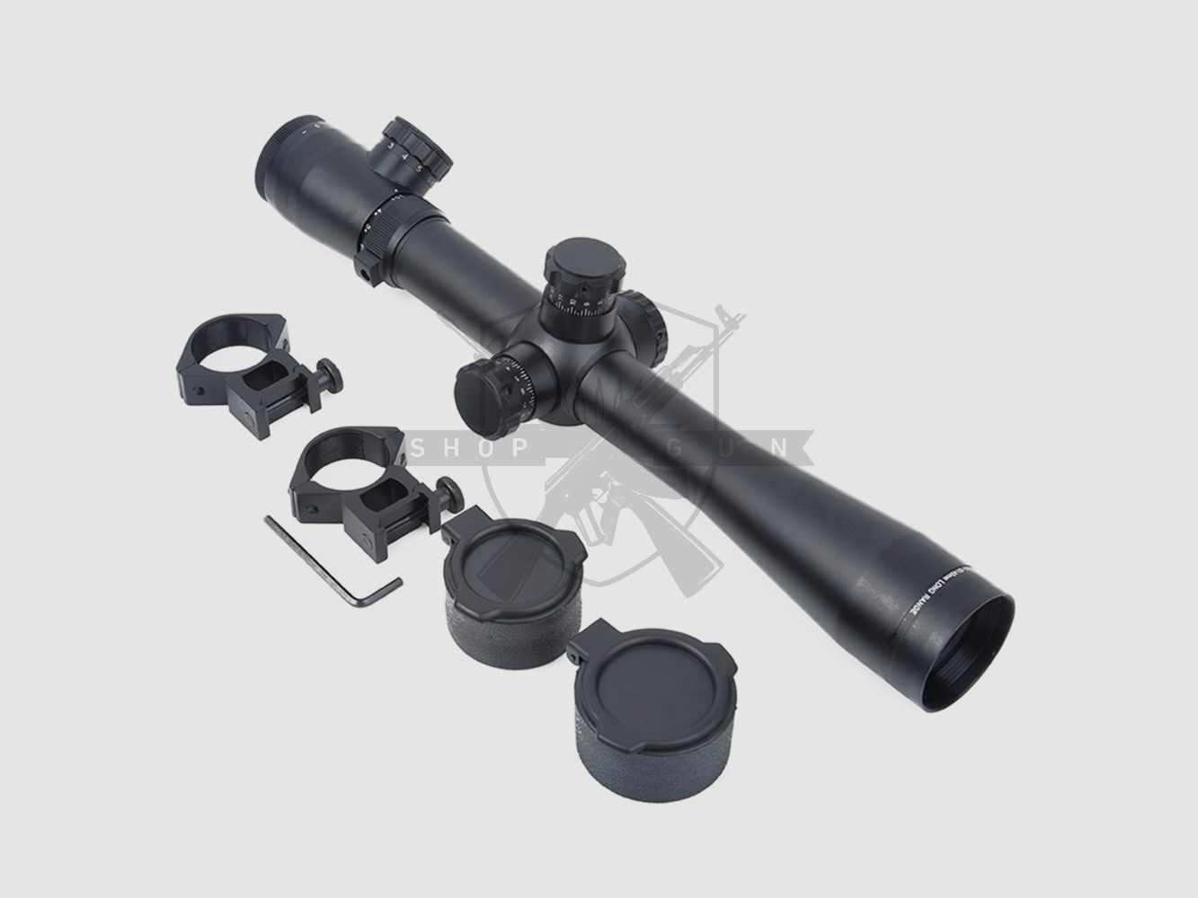 3.5-10×40E-SF Zielfernrohr mit rot/grün beleuchtetem Fadenkreuz (BK)