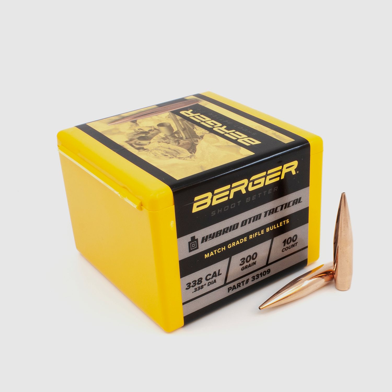 Berger Geschoss .338 Hybrid OTM Tactical 300GR 100 Stück