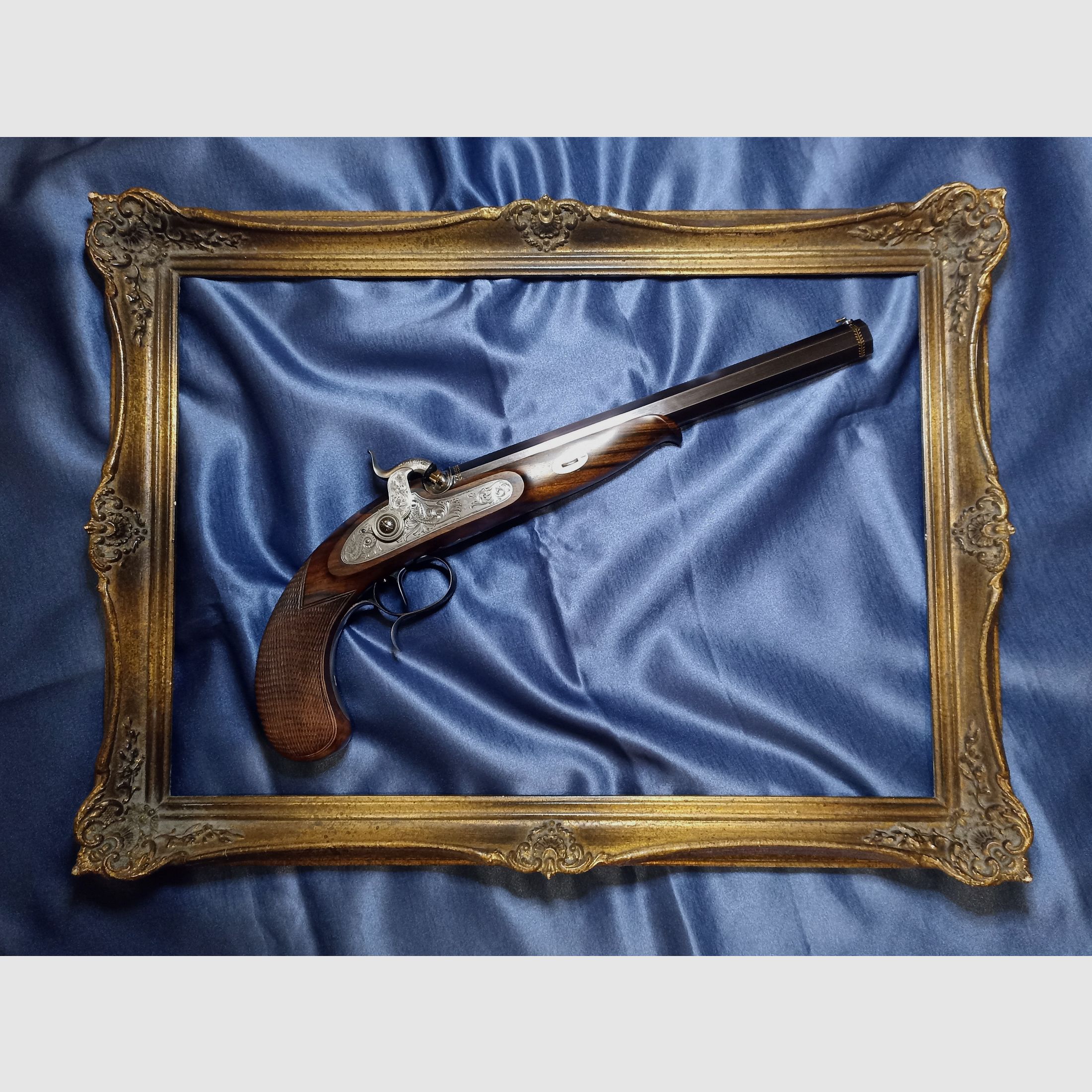 Pistolet perkusyjny Hege Überlingen kal. 33 Siber w Lozannie Złoto