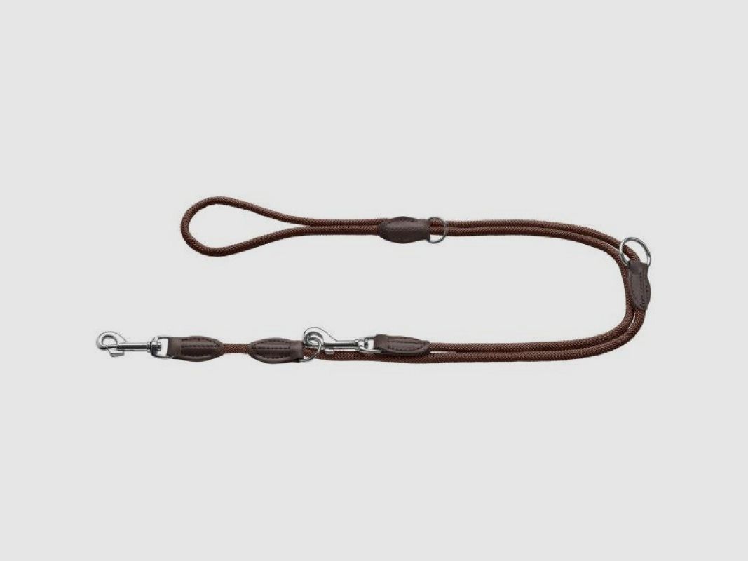 Hunter adjustable lead Freestyle Brown / Rope
