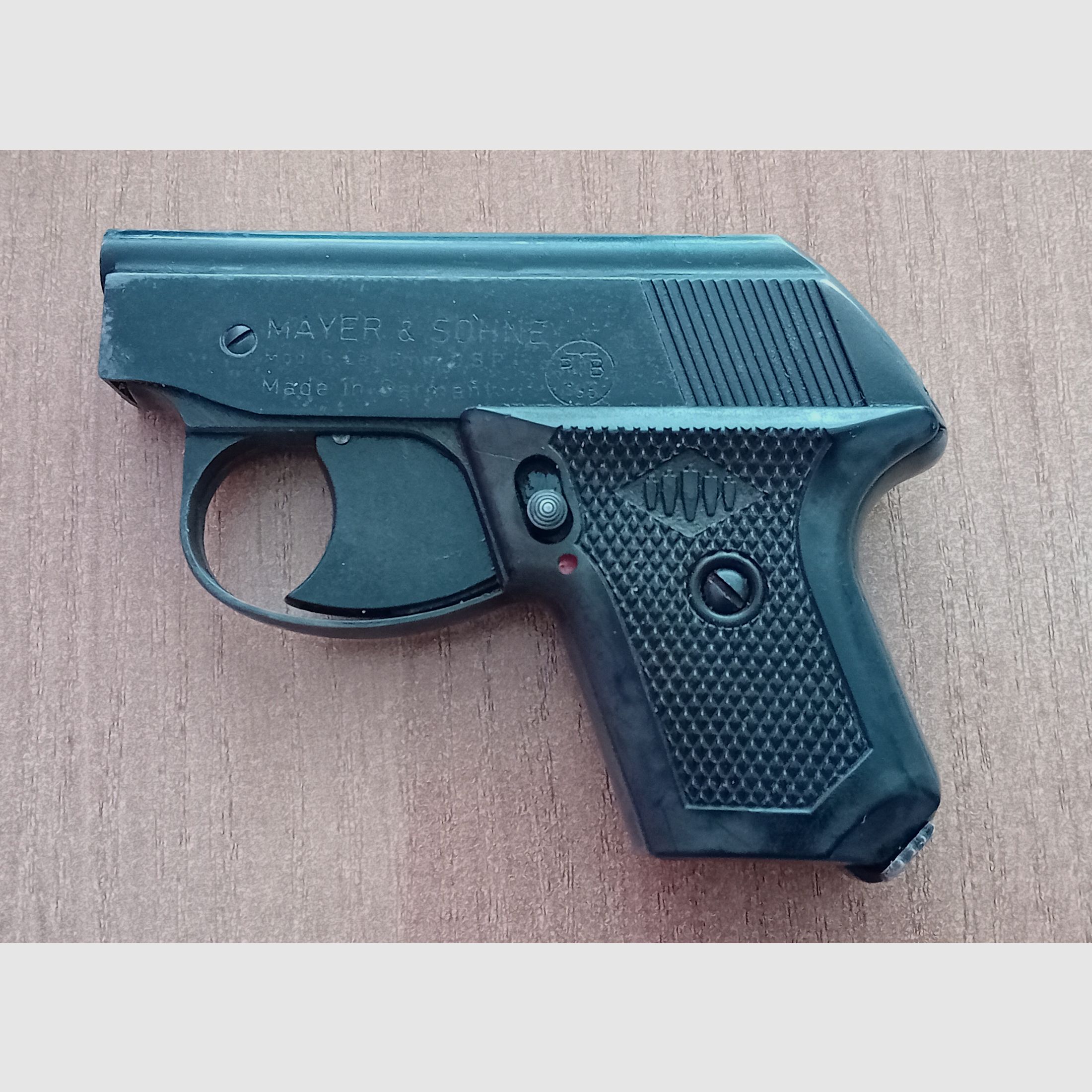 Zeldzame Mayer & Söhne Mod G in caliber 6 mm Knall/ PTB 165