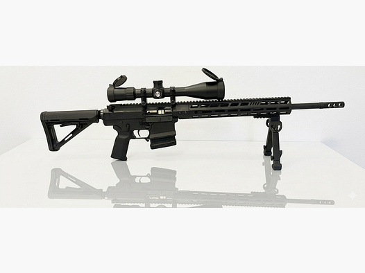 Black Creek Labs AR-10 carabine semi-automatique calibre .308 Win – incl. lunette Vector 3-18x50