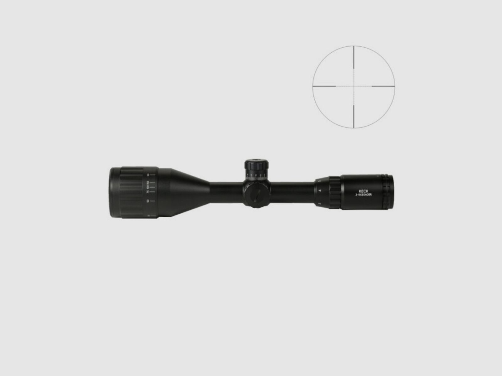 Keck RS Vanguard 3-9x50 AO 1'' IR KA24 Réticule (gravé)