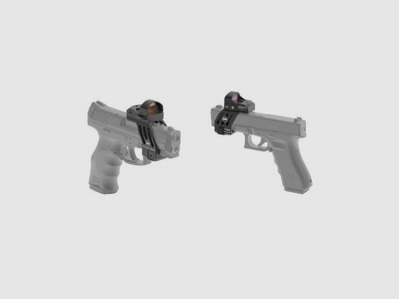 MAK Montage f. Leuchtpunktvisier P-Lock für GLOCK 17/19 Gen3&4 und baugleiche