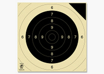 KRÜGER Schießscheiben - 3130P - Probespiegel für Pistole 25/50m & Gewehr 100m