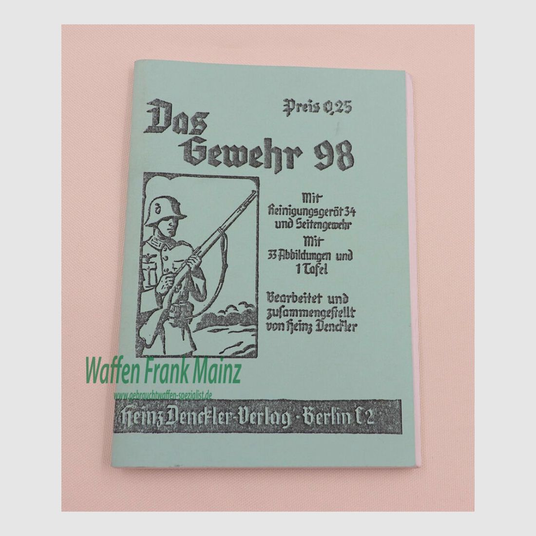Deutsch Diverse Bedienungsanleitung Gewehr 98