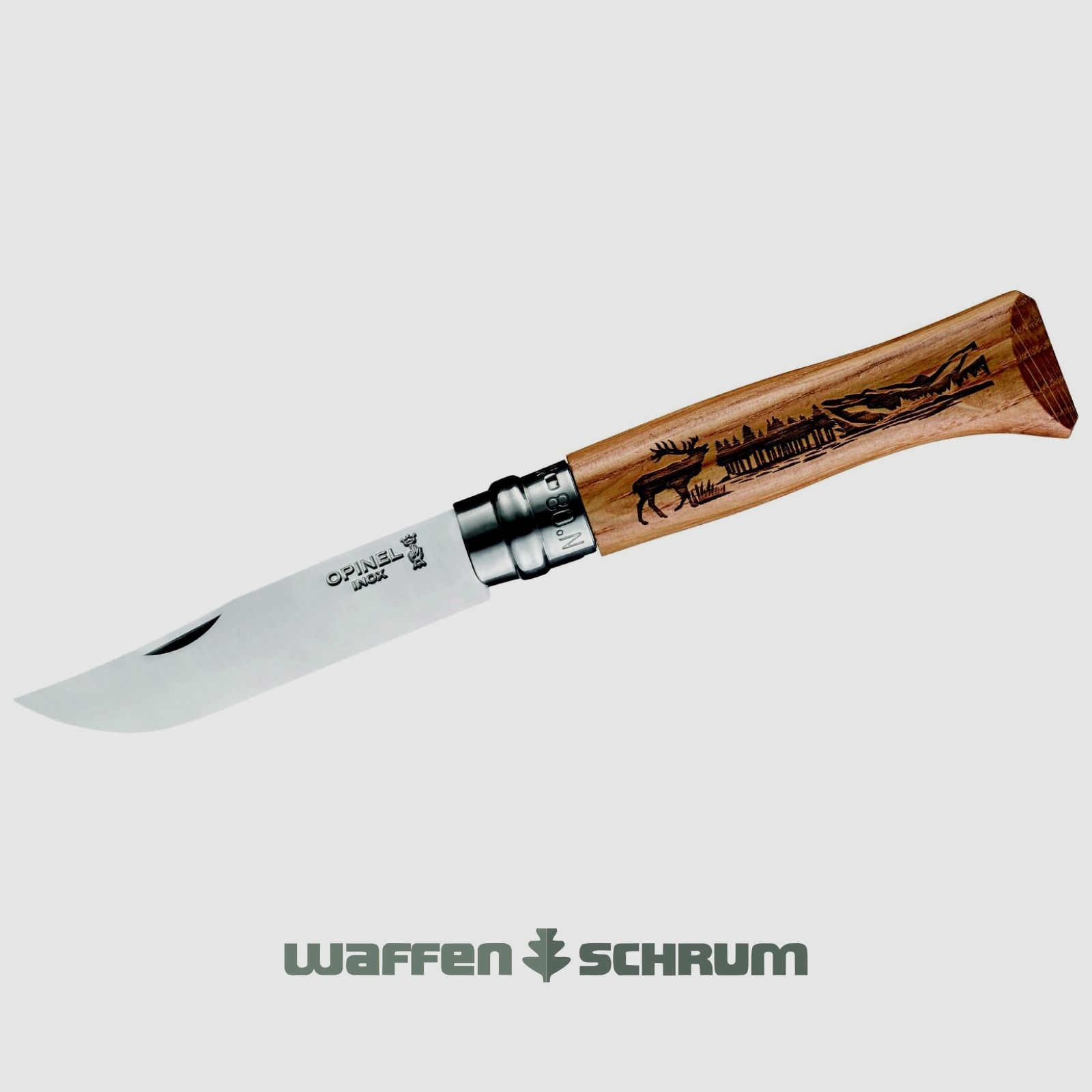Opinel Messer Animalia rostfrei Hirsch