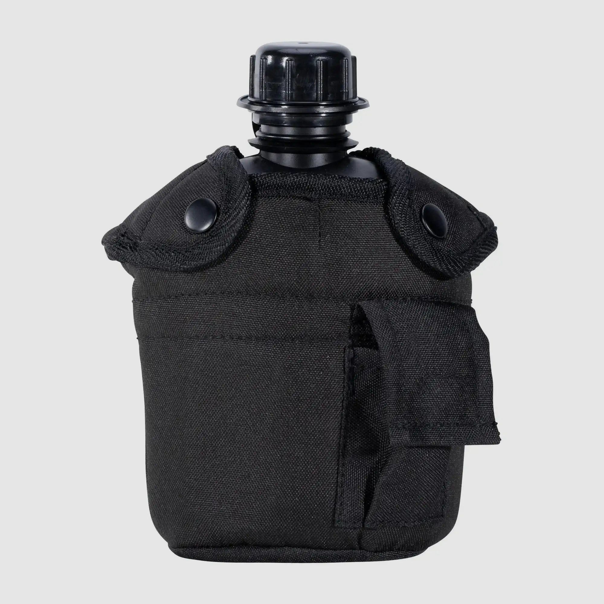Mil-Tec Mil-Tec US Feldflasche mit Becher und Hülle 900 ml - Schwarz
