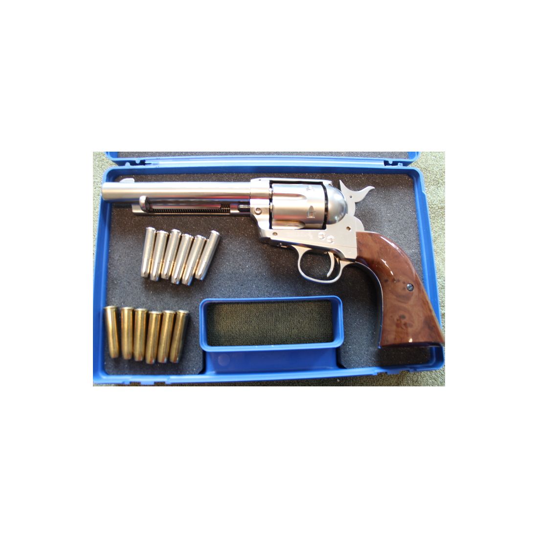 Colt Single Action Army SAA Co2-Revolver Nickel Finish Kaliber 4,5 mm Diabolo- BB