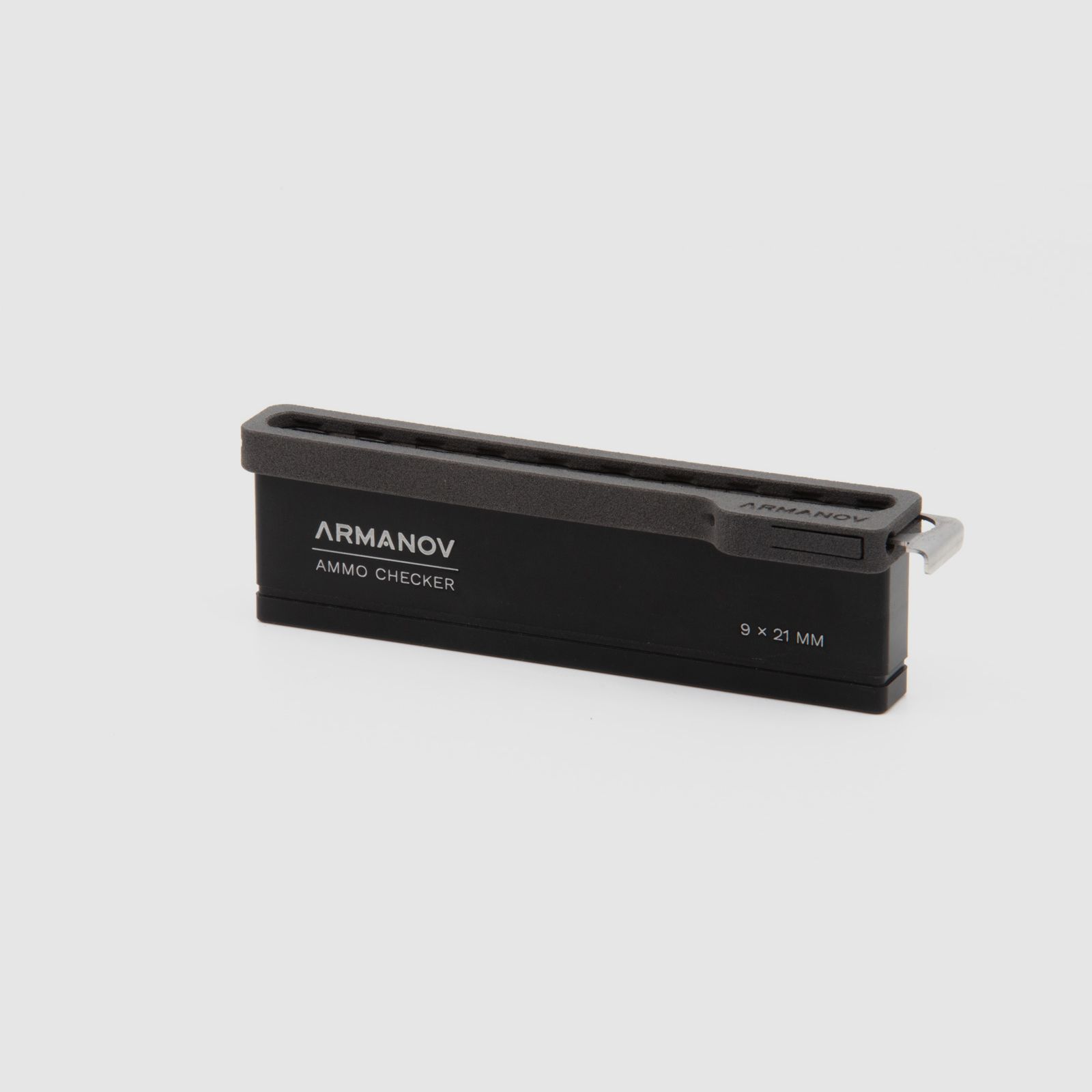ARMANOV Ammo Checker 10 Rnd with Quick Transfer Cover and OAL Checker - 9x21 mm
