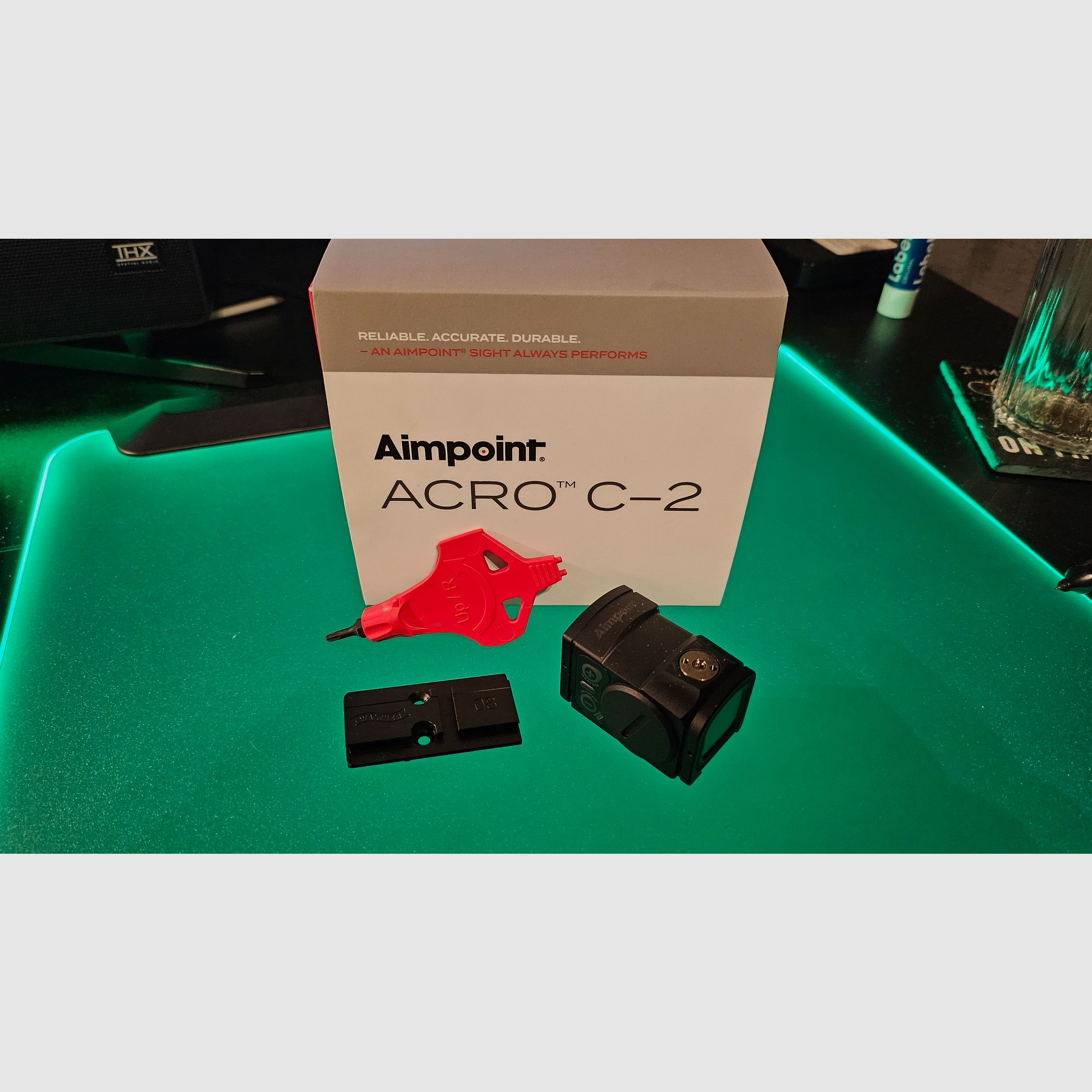 Aimpoint Acro® C-2 con piastra di adattamento per Walther PDP SD 5.1