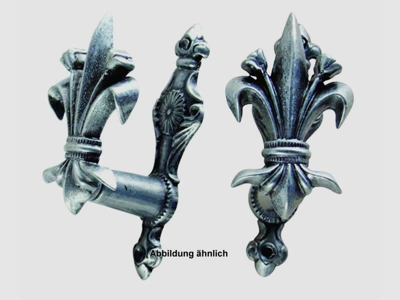 Wandhalter Bourbon-Lilie ausziehb. silber  p. Paar