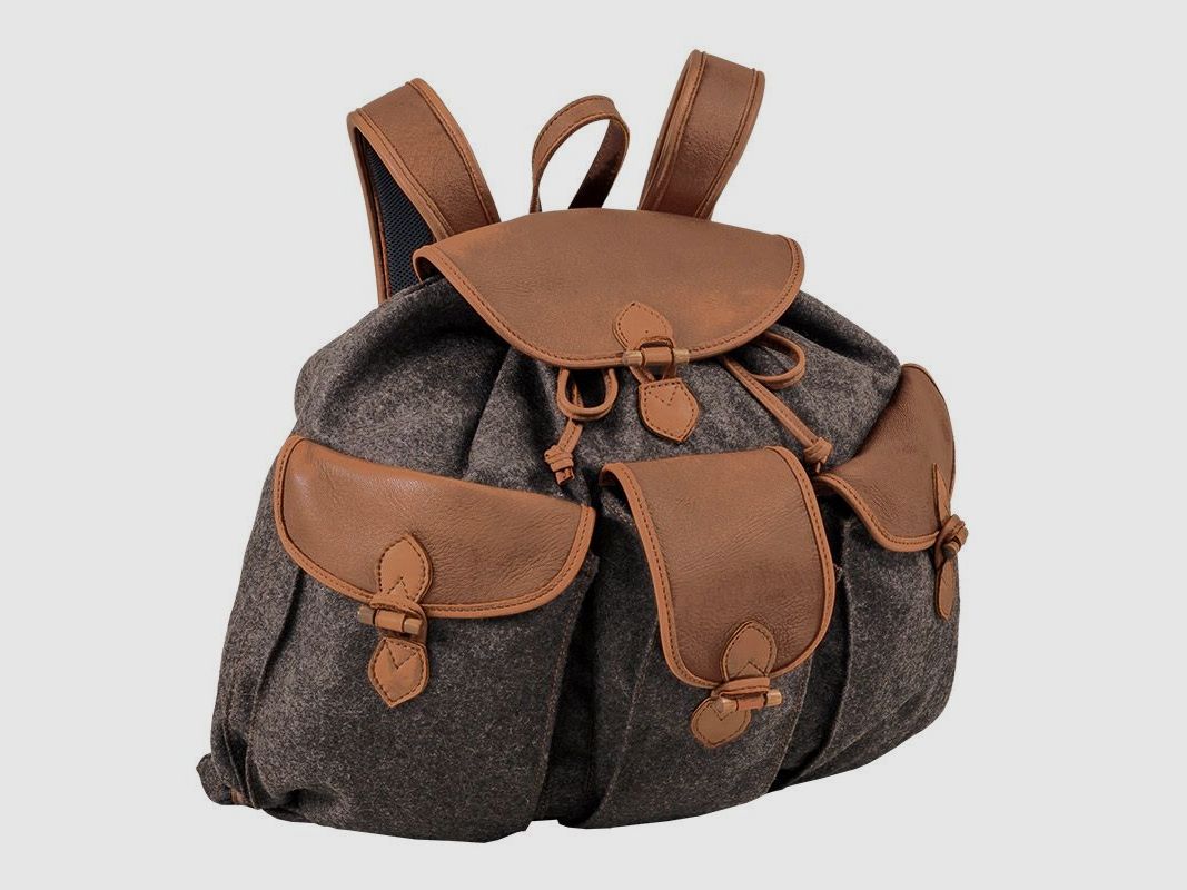 AKAH Rucksack "Loden de Luxe" mit Elch-Leder