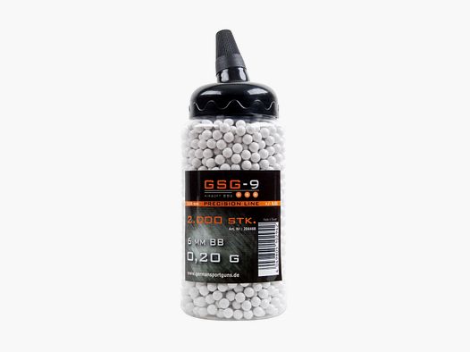Línea de precisión GSG-9 6mm BBs Blancas 0,20 g 2.000 piezas