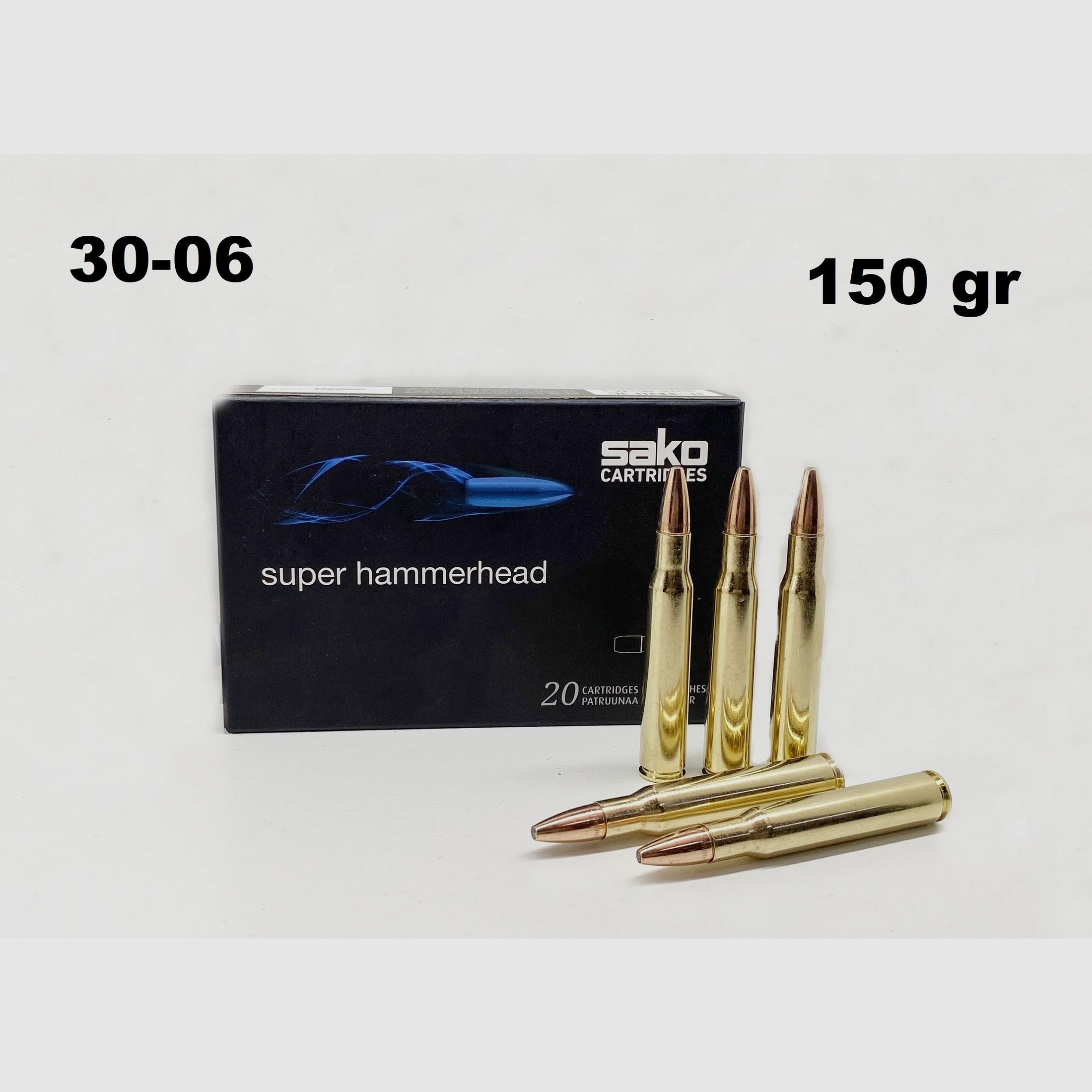 Sako rifle ammunition cal. 30-06 Super Hammerhead 150 gr