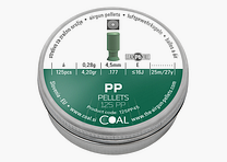 Coal PP-Pellets 125 Diabolos (Kunststoff-Metall-Pellets) Bleifrei Kal.4,5mm/.177 125Stk.