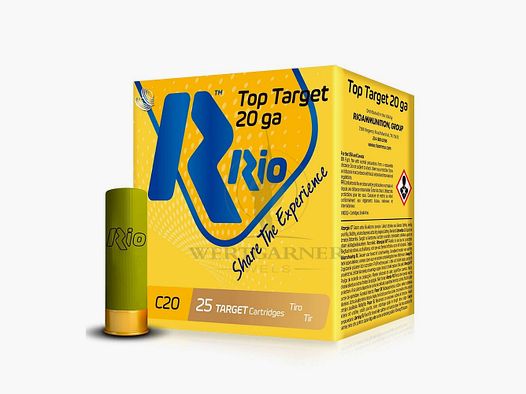 RIO Top Target C20 Trap 28 Cal. 20/70 2,4mm (7,5) 28g, 25 pz./Pkg.