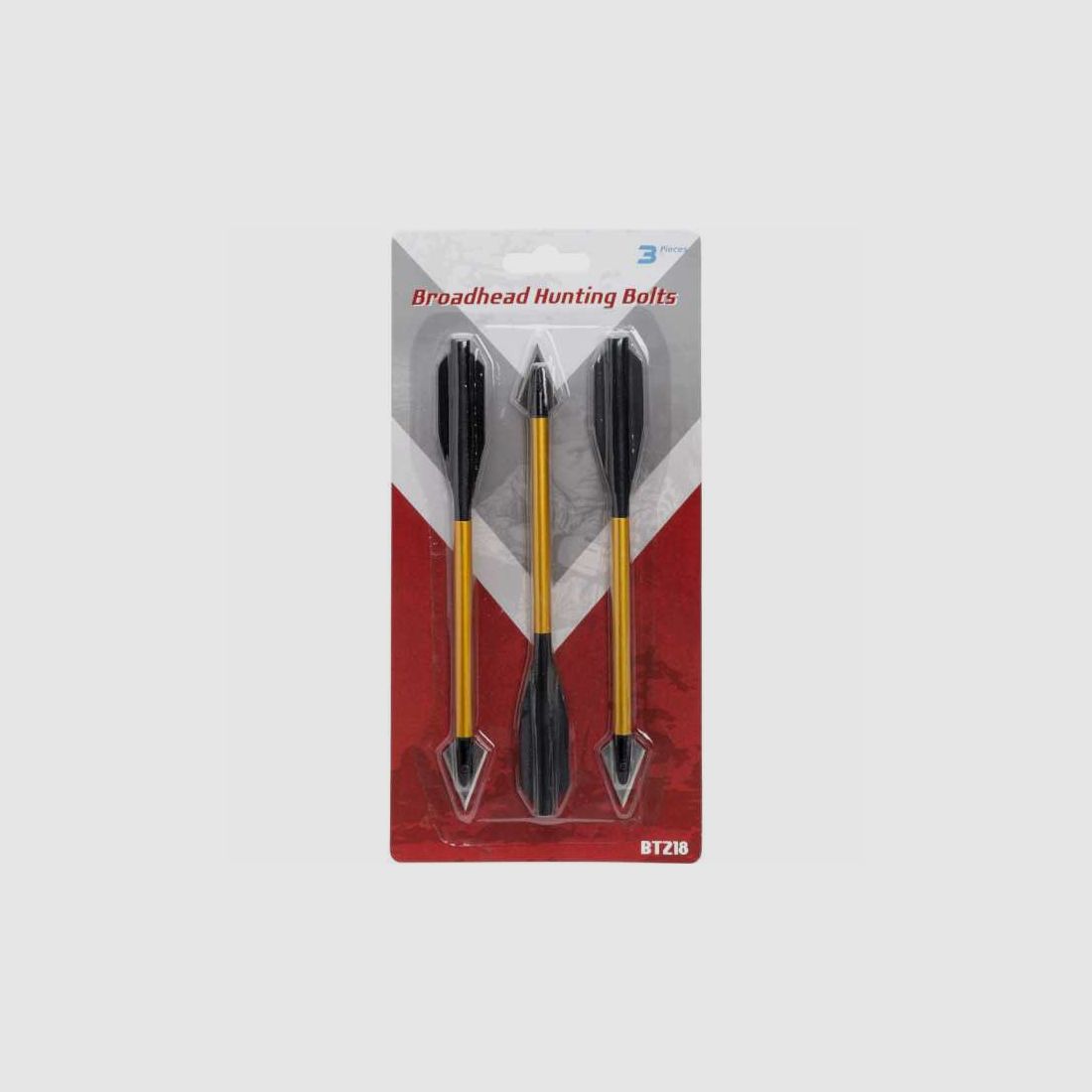 MAN KUNG Broadhead Armbust Jagdpfeile 3-er Pack