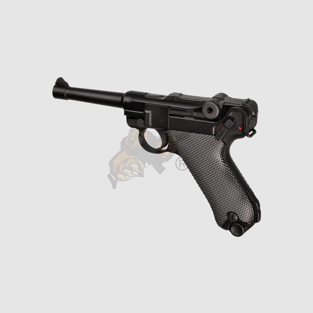 WE P08 W pełni metalowy GBB czarny -F-