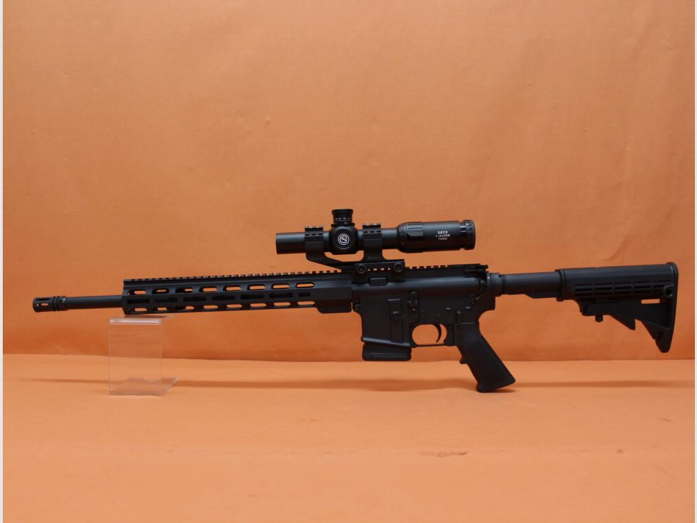 AimZone Ha.Büchse .223Rem AimZone Aim15 Basic Sporter 16M System AR-15 +Geco 1-6x24 Zielfernrohr+Burris PEPR
