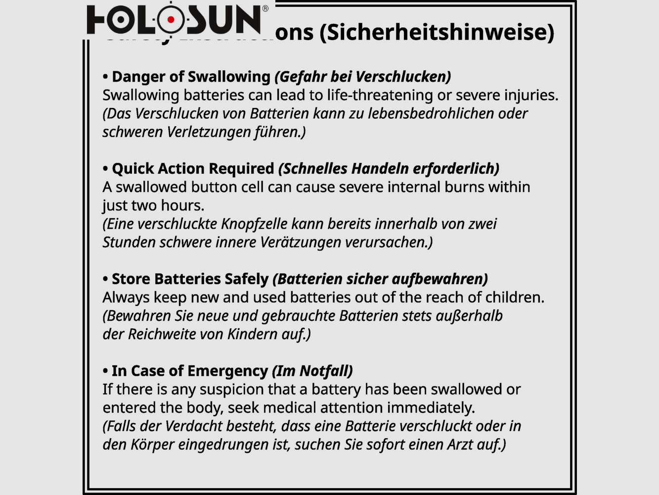 HOLOSUN HS507COMP Offenes Reflex Rotpunktvisier + wechselbarem 2MOA Punkt, 8/20/32MOA Kreis Absehen, schwarz, Jagd, Sportschießen Softair, tactical mini