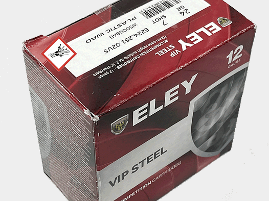 Eley Stahlschrotpatrone VIP Steel 12/70 24gr