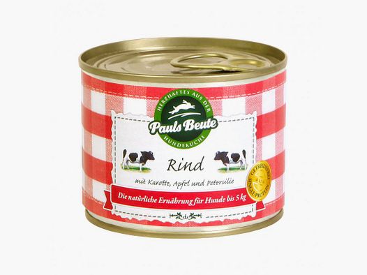 Pauls Beute Hunde Nassfutter Rind 800g