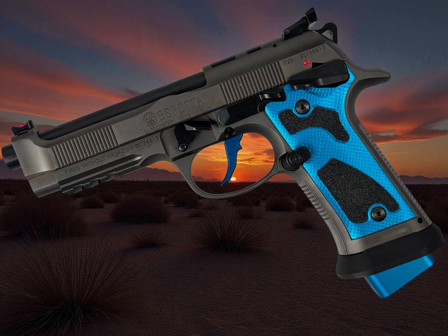 Beretta 92X Performance Dark Series RDO bleu cal. 9mm Luger