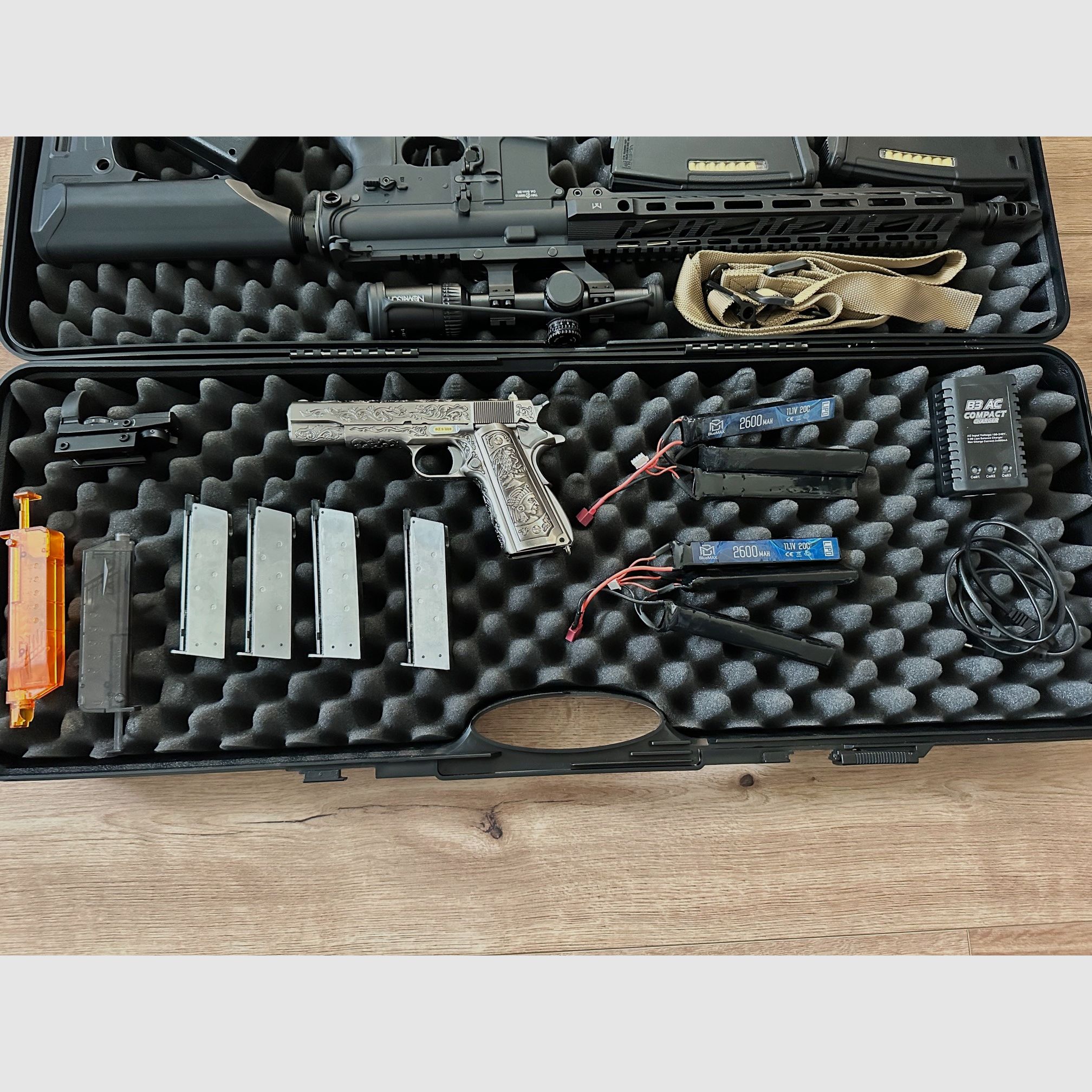 Novritsch SSR15 + 1911 Drug Lord con accesorios