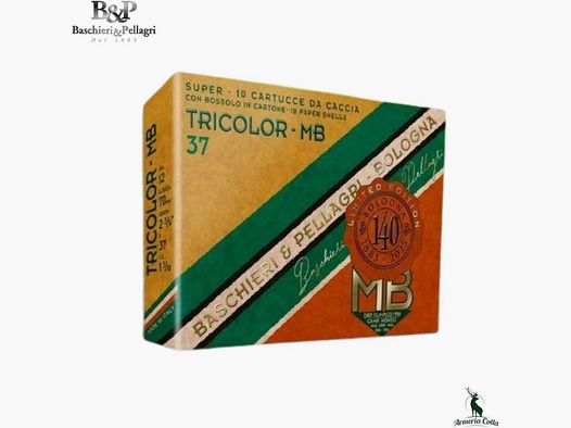 B&P Ammunition Tricolor Vintage 37g. cal. 12 pb. 5