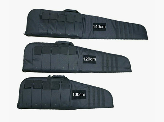 Housse de fusil / Futteral 100cm – 140cm Noir/Olive
