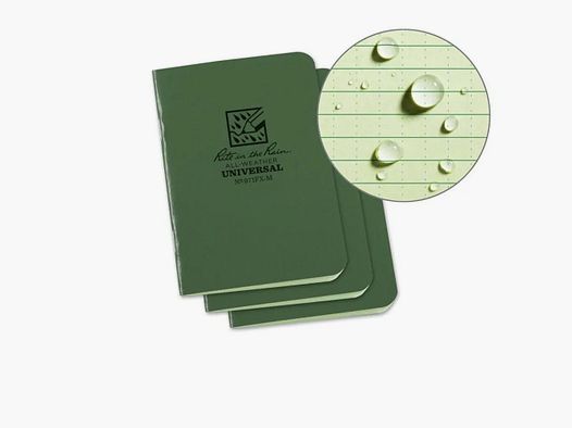 Rite in the Rain Notizblock Mini Universal grün 3 Stk.